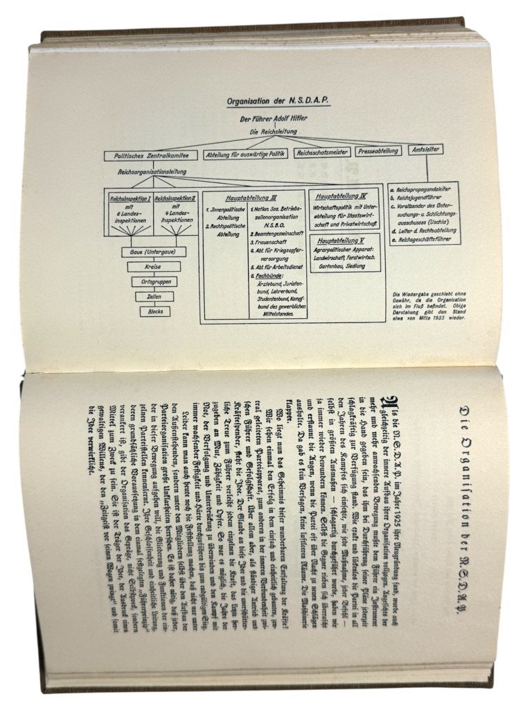 Original WWII German NSDAP book Das Buch der N.S.D.A.P. – Werden, Kampf und Ziel der N.S.D.A.P.' by Walter M. Espe – II/81. SS-Standarte