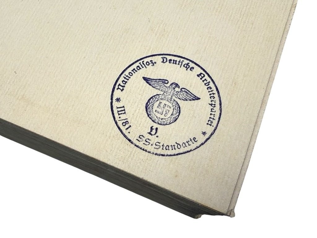Original WWII German NSDAP book Das Buch der N.S.D.A.P. – Werden, Kampf und Ziel der N.S.D.A.P.' by Walter M. Espe – II/81. SS-Standarte