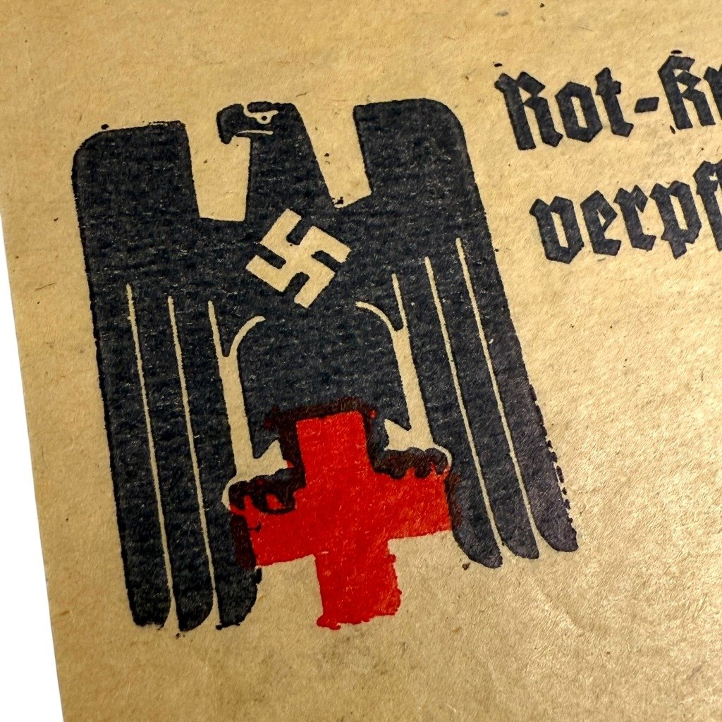 Original WWII German DRK placard