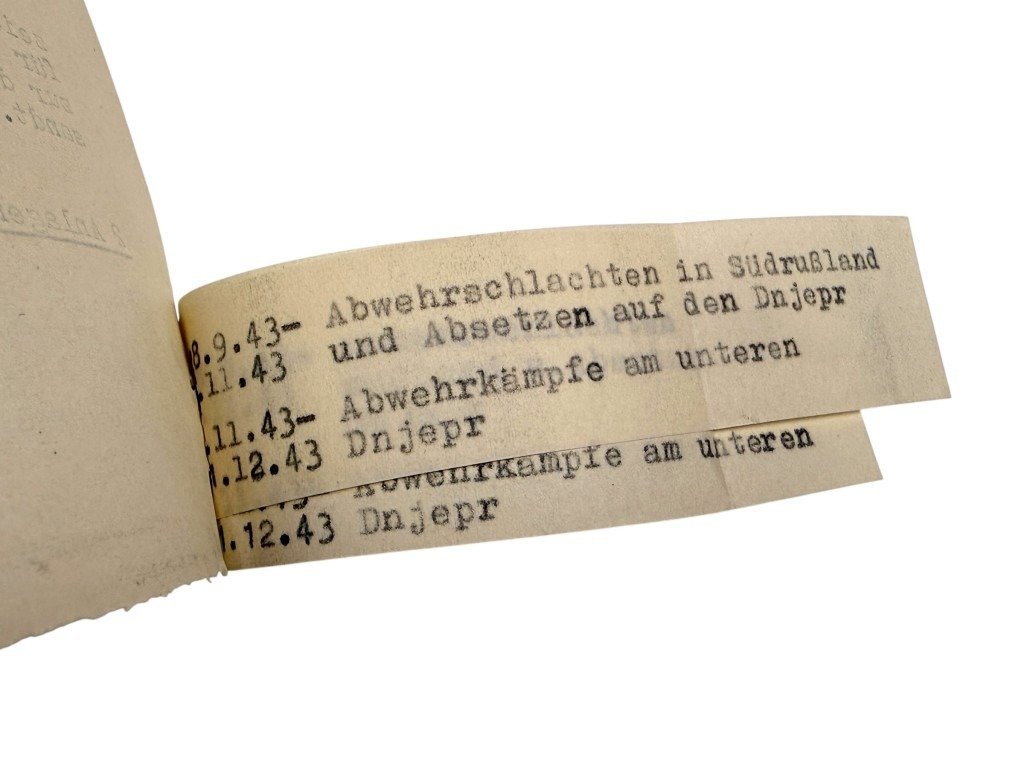 Original WWII German WH medic Wehrpass and documents set