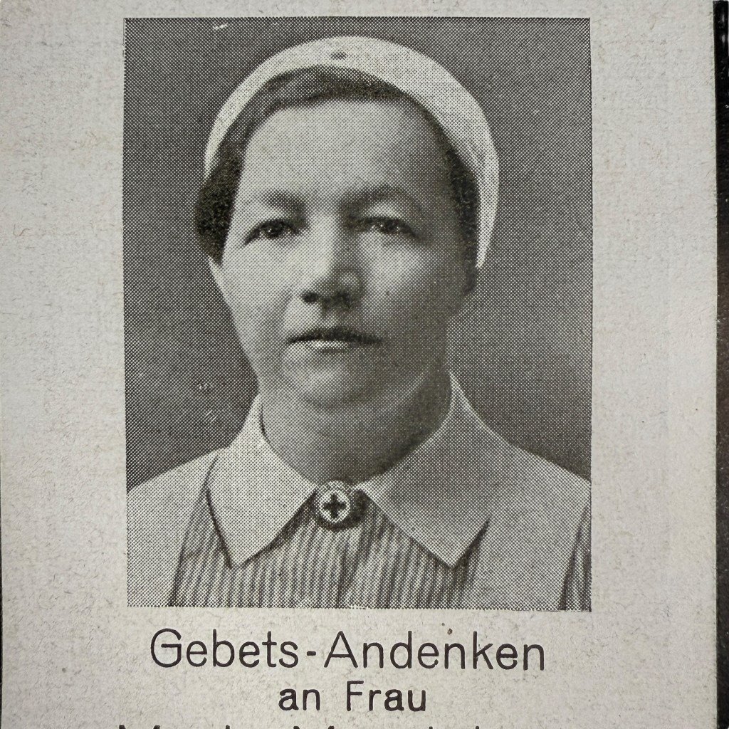 Original WWII German DRK death card Landshut