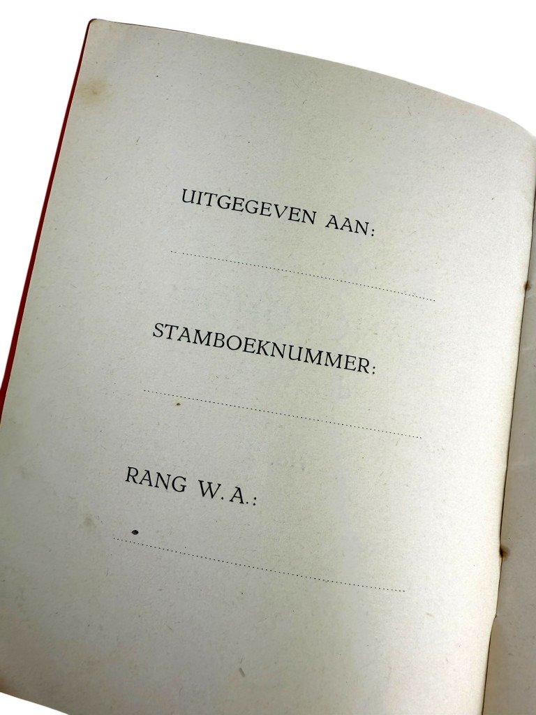 Original WWII Dutch NSB W.A. song booklet