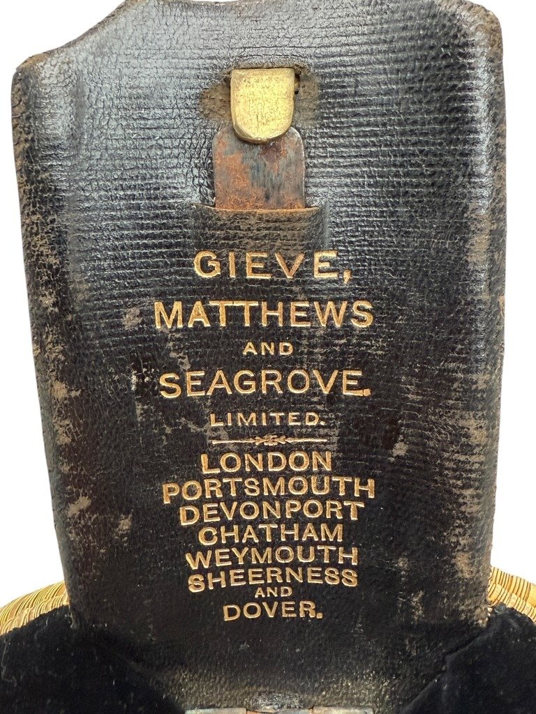 Original WWI British Royal Navy officers shoulder boards in box