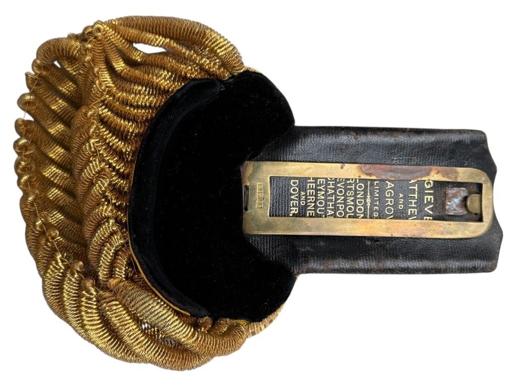 Original WWI British Royal Navy officers shoulder boards in box