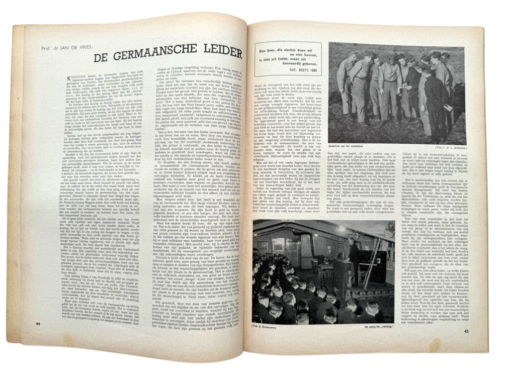 Original WWII Nederlandsche Arbeidsdienst 'Vorming' booklet – No. 3, March 1944