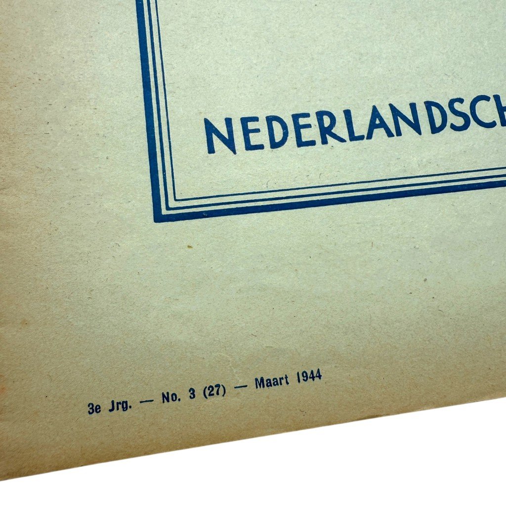 Original WWII Nederlandsche Arbeidsdienst 'Vorming' booklet – No. 3, March 1944