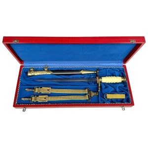 Original Cold War era NVA general's dagger of the Luftstreitkräfte with hanger in presentation box