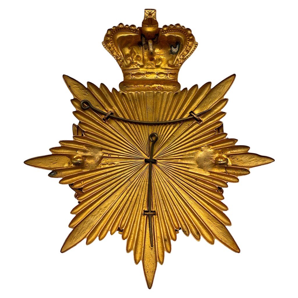 Original 1878-1908 British North Staffordshire Regiment helmet plate