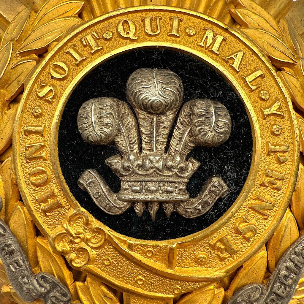 Original 1878-1908 British North Staffordshire Regiment helmet plate