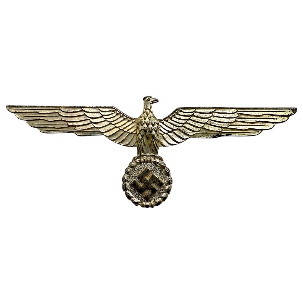Original WWII German WH officer summer metal breast eagle