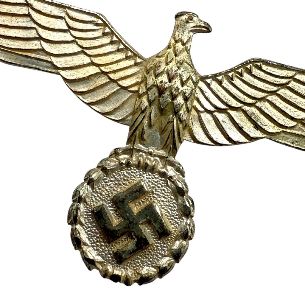 Original WWII German WH officer summer metal breast eagle