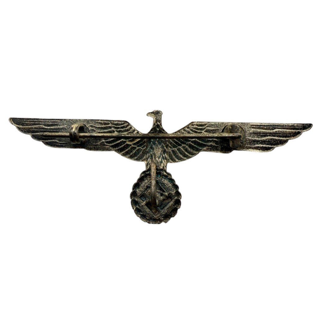 Original WWII German WH officer summer metal breast eagle
