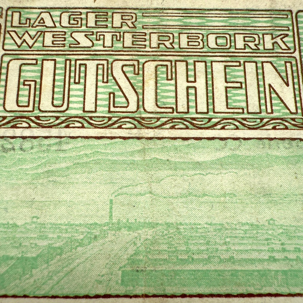 Original WWII Dutch 'Durchgangslager' Westerbork banknote