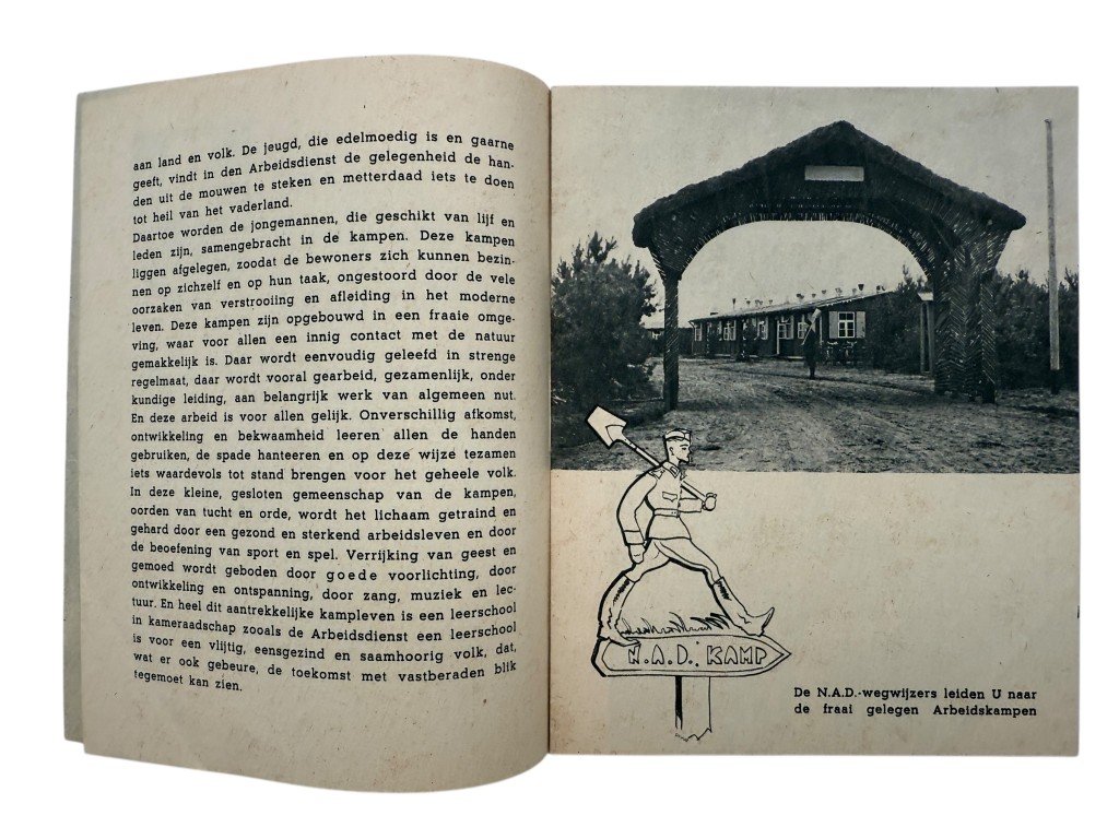Original WWII Nederlandsche Arbeidsdienst flyer