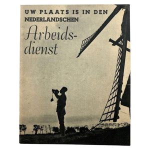Original WWII Nederlandsche Arbeidsdienst flyer