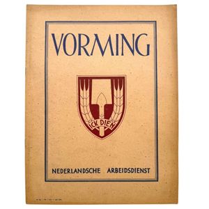 Original WWII Nederlandsche Arbeidsdienst 'Vorming' booklet – No. 7, July 1944