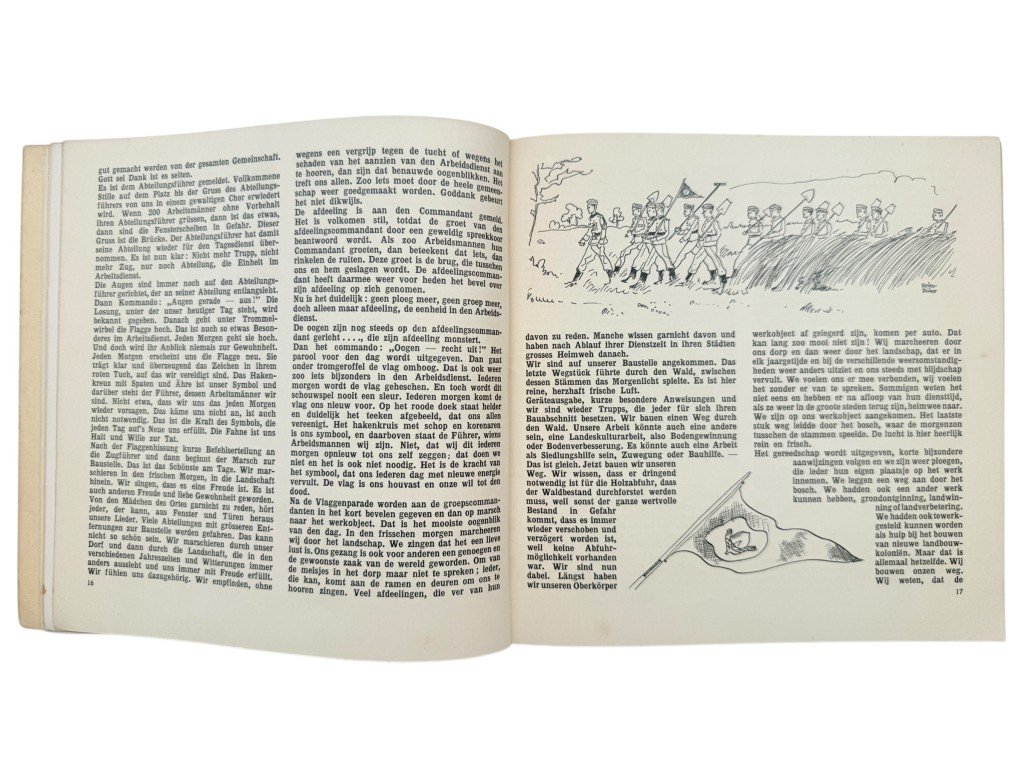 Original WWII Dutch NAD booklet Von Arbeitsmännern und Maiden – Mannen en Meisjes van den Arbeidsdienst