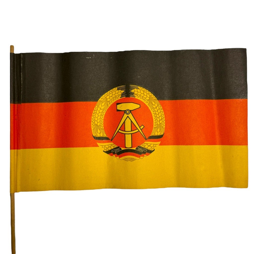 Original DDR (East German) paper flag