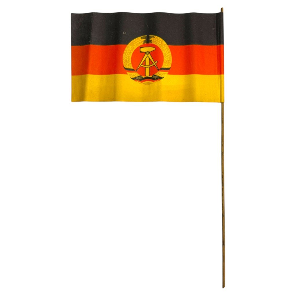 Original DDR (East German) paper flag