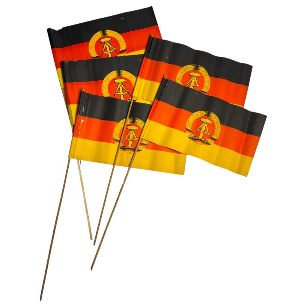 Original DDR (East German) paper flag