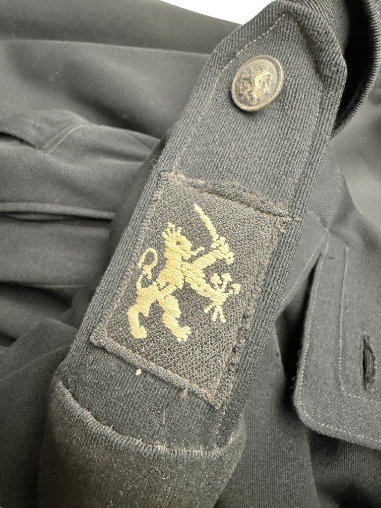Original WWII Dutch Politie overcoat from Hilversum in 1942