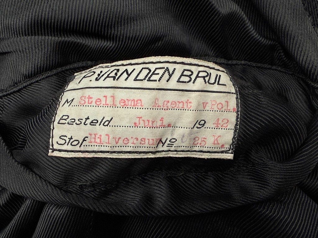 Original WWII Dutch Politie overcoat from Hilversum in 1942