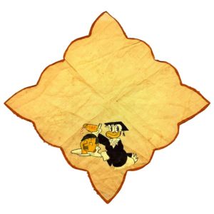Original WWII British Anti-Axis Donald Duck handkerchief