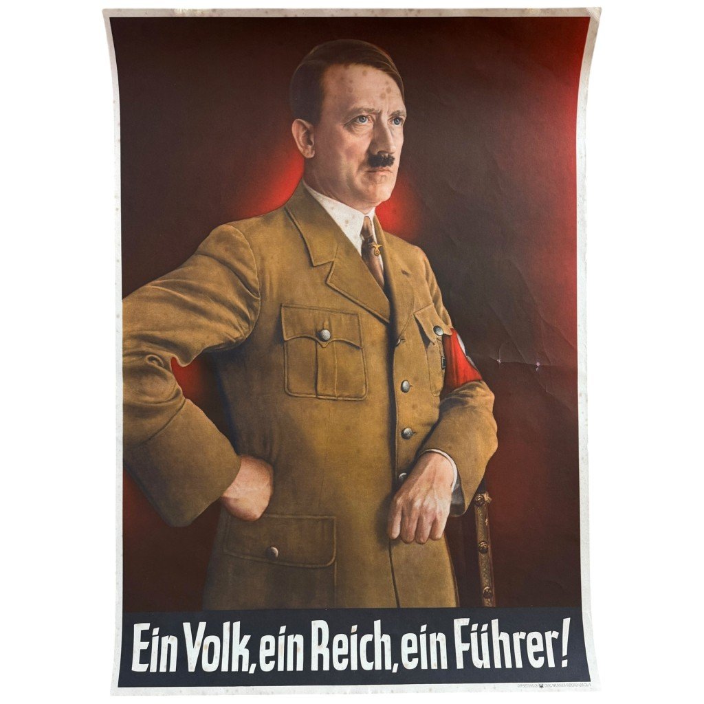Original WWII German propaganda poster Adolf Hitler