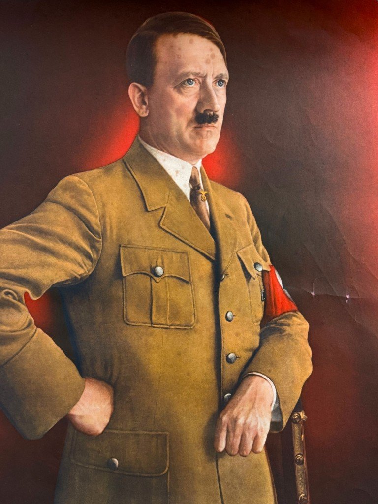 Original WWII German propaganda poster Adolf Hitler