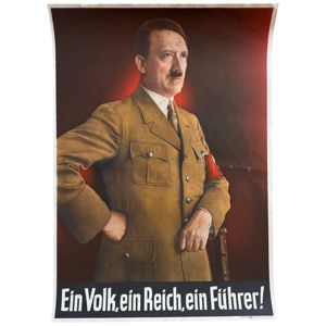 Original WWII German propaganda poster Adolf Hitler