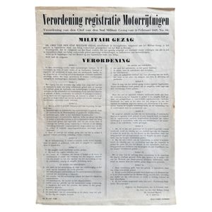 Original WWII Dutch poster Nijmegen February 1945