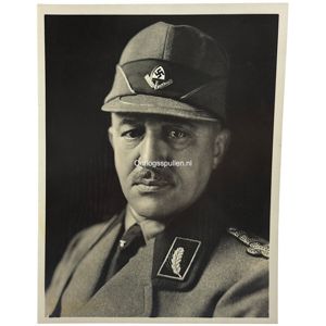 Original WWII German portrait photograph of Konstantin Hierl