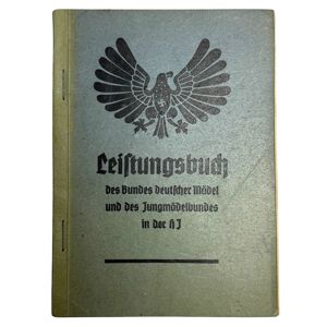 Original WWII German BDM Leistungsbuch Hamburg-Bergedorf