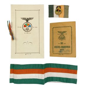 Original WWII South African fascists organization 'Ossewabrandwag' grouping J.H.J. van Rensburg
