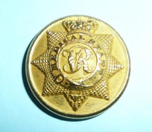 QVC Victorian Medical Staff Corps Officers Fire Gilt Large Pattern Button