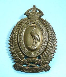 WW1 New Zealand - 1st (Canterbury) Infantry Regiment Gilding Metal Cap Badge