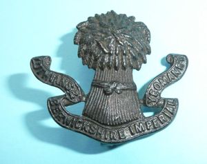 Scottish Lothians & Berwick Horse Imperial Yeomanry Officer 's OSD Bronze Cap Badge - Blades