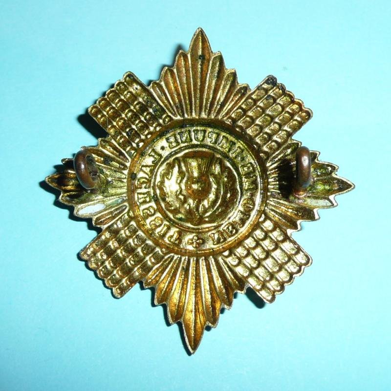 Scots Guards Gilding Metal Brass Cap Badge