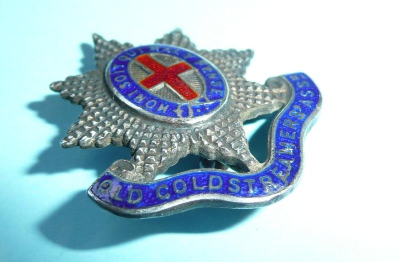 Coldstream Guards Hallmarked Silver and Enamel OCA Lapel Pin Brooch Badge