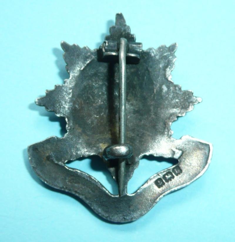 Coldstream Guards Hallmarked Silver and Enamel OCA Lapel Pin Brooch Badge