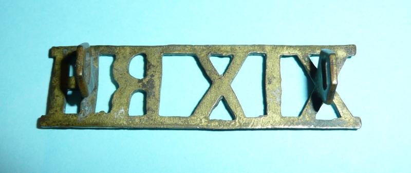 XIXRH - 19th Royal Hussars Officer's Shoulder Title, Post 1908