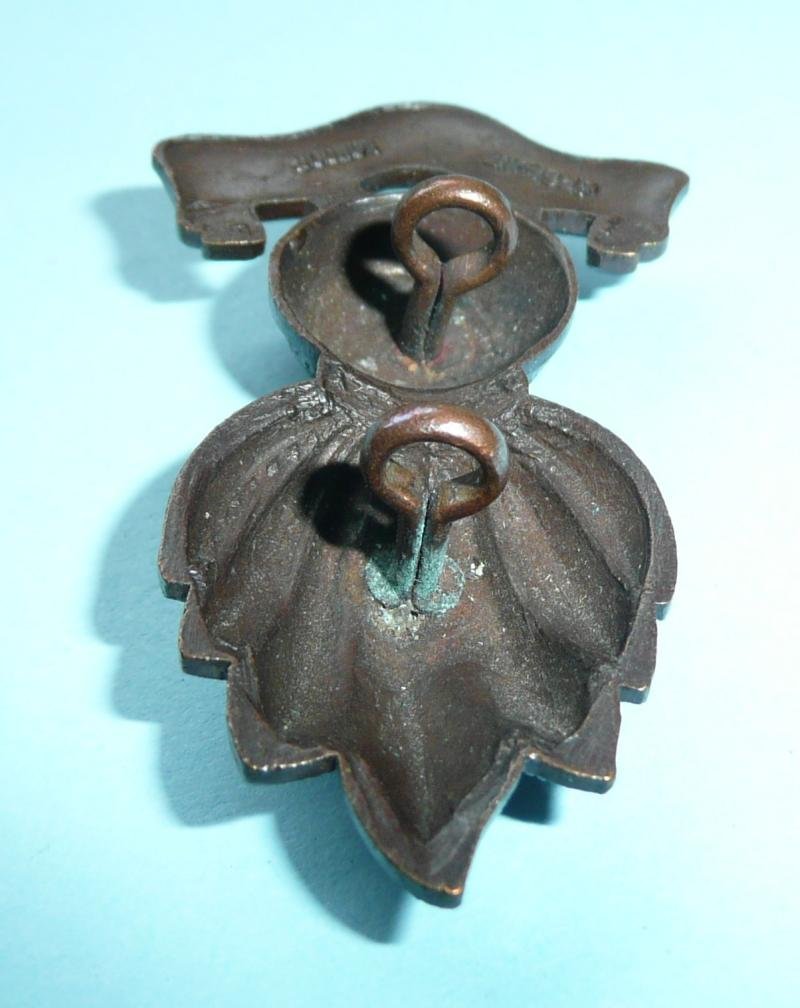 Indian Artillery Officer's OSD Bronze Cast Collar Badge - Arabic Script - Gaunt London Maker