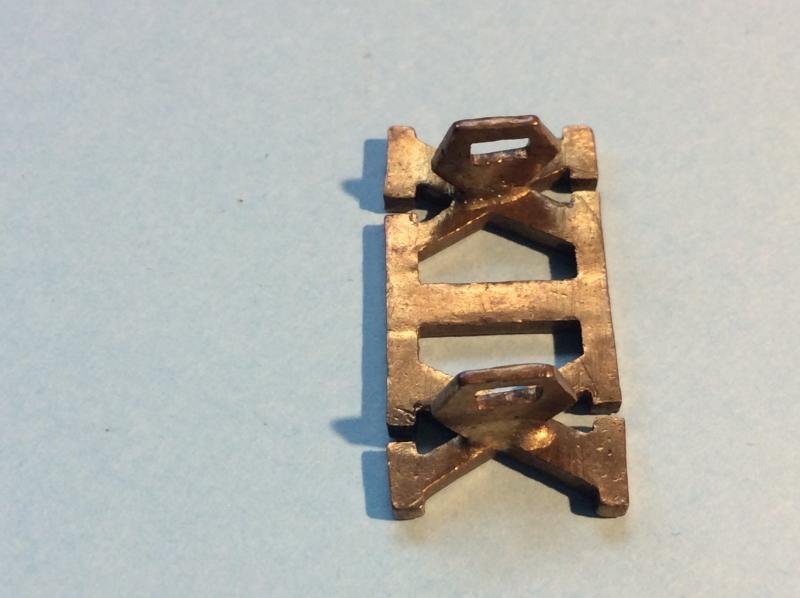 Indian Army - XIX 19th Punjabis Officer's Brass Shoulder Title