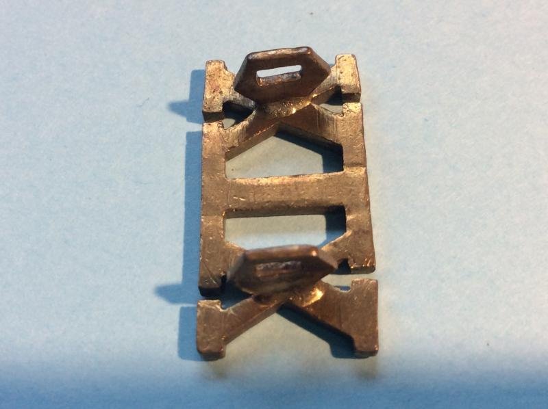 Indian Army - XIX 19th Punjabis Officer's Brass Shoulder Title