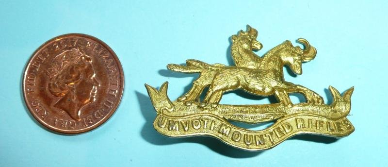 South Africa - Umvoti Mounted Rifles Collar Badge converted to a Sweetheart