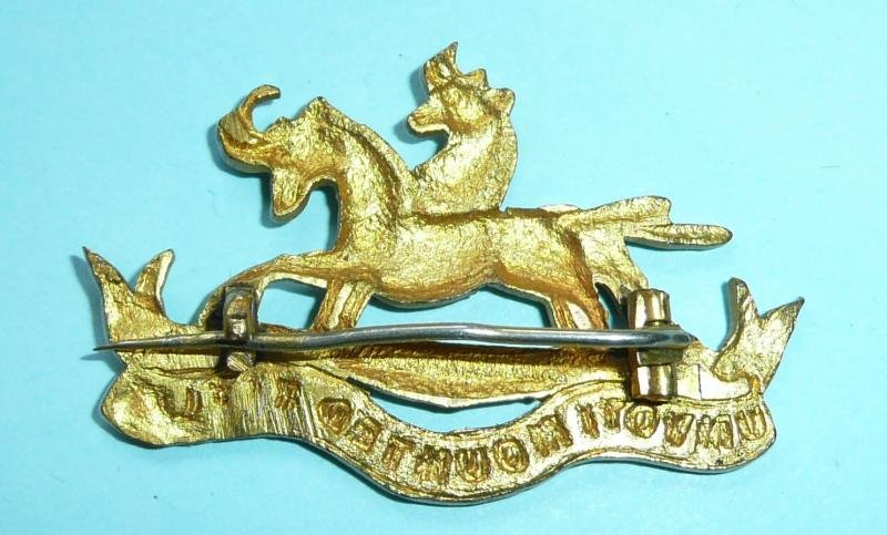 South Africa - Umvoti Mounted Rifles Collar Badge converted to a Sweetheart