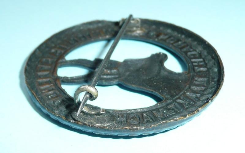 WW1 South African Infantry General Service Pattern Bronze Helmet Pagri Badge