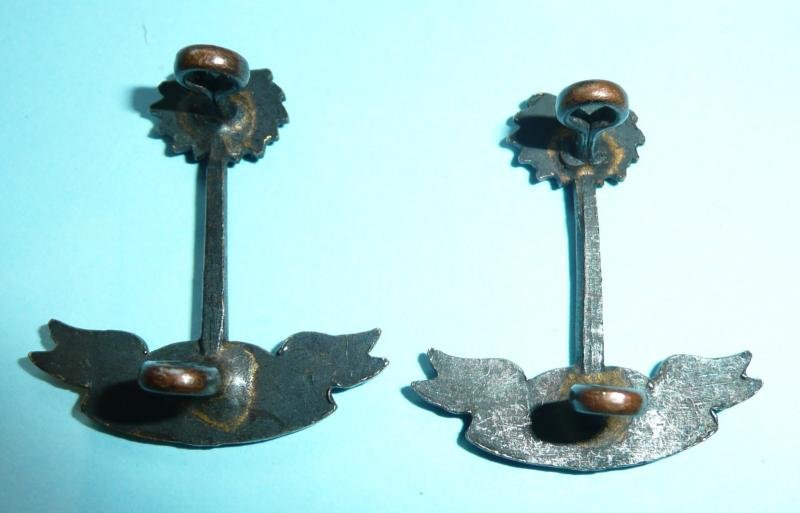 RWAFF (Royal West African Frontier Force) Officer's Pagri Cap Bronze Badge and Collar Badge Set