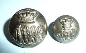 Middlesex Yeomanry / 47th (Middlesex Yeomanry) Signal Squadron Pair of Gilt Brass Buttons