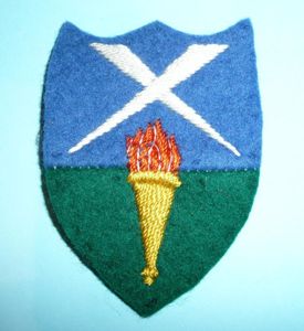 Aldershot District, Southern Command Embroidered Formation Sign Flash Designation Patch Badge, 2nd Pattern